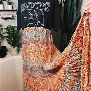 Reworked Band Tee Maxi Dress